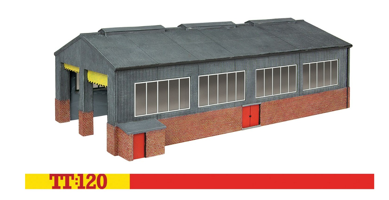 Hornby TT9023 - TT - Lokschuppen 2-ständig für Dieselloks